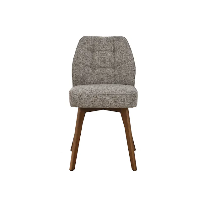 Vilda Dining Chair - Walnut, Grey - 4