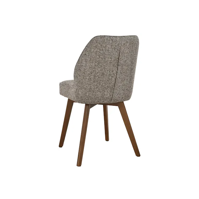 Vilda Dining Chair - Walnut, Grey - 5