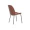 Anika Side Chair - Hazelnut (Faux Leather) - 9