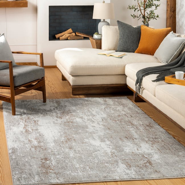 Cosmo Low Pile Rug - Taupe Grey (3 Sizes) - 3