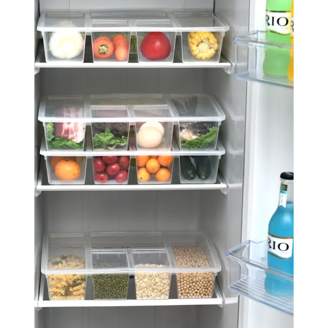 ESSENTIALS Clear Compartment Storage Box - 4