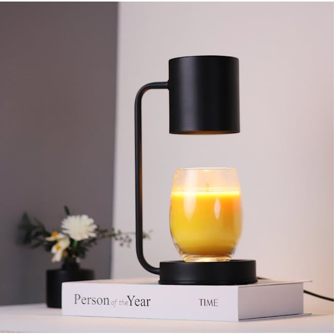 Clea Candle Warmer Lamp - Black - 3