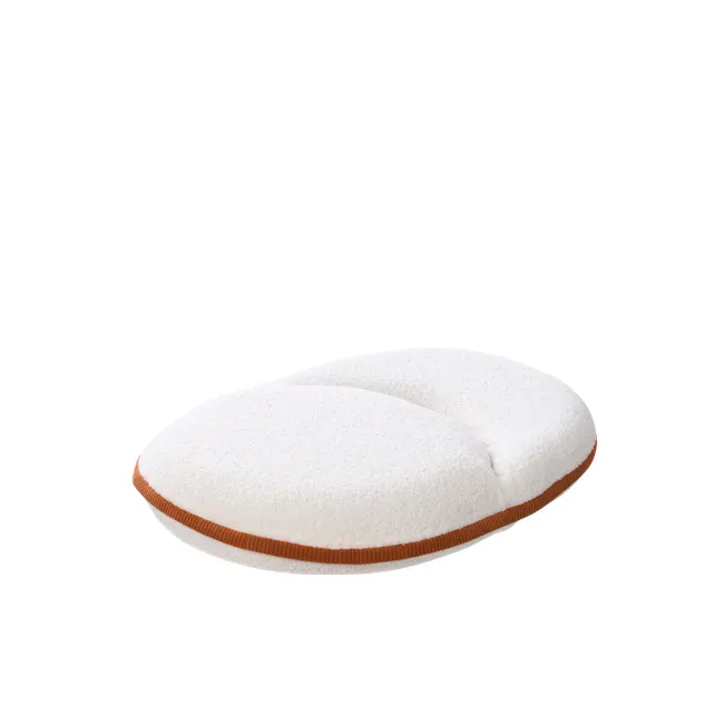 Swana Adjustable Floor Seat - Ivory - 3 - Soft, fluffy, white, cushioned, ergonomic, comfortable, plush, cozy, inviting