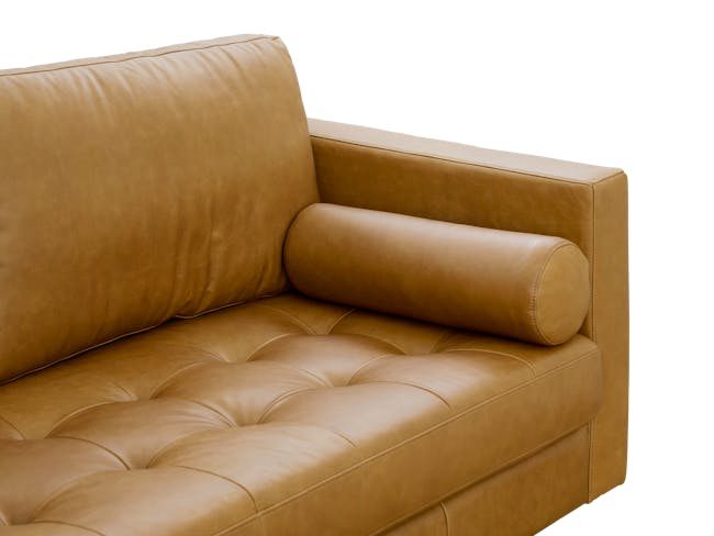 Nolan 3 Seater Sofa - Saddle Tan (Premium Aniline Leather) - 7