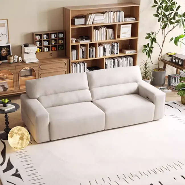 Forte Right Arm Power Sliding Extension Sofa Unit - Pearl River (Scratch Resistant) - 9