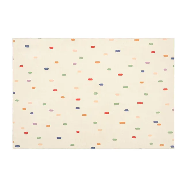 Piper Peppered Pastels Low Pile Rug - 120 x 200 cm - 1 - Vibrant polka dots on a soft beige background, Colorful polka dots