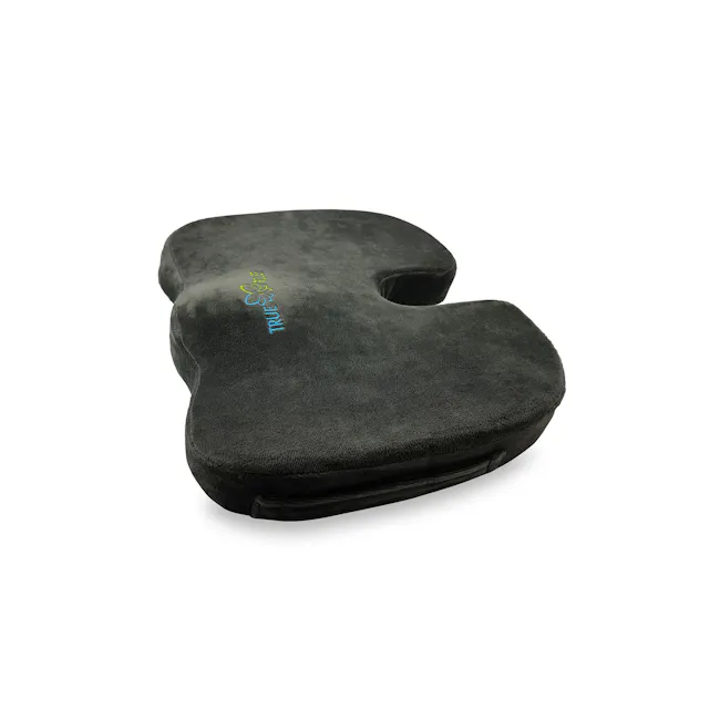 True Relief Ortho-Seat Memory Foam Cushion - Charcoal Grey - 1 - Comfortable, ergonomic pet bed, Soft, plush pet bed cover