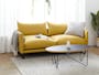 (As-is) Frank 3 Seater Lounge Sofa - Mustard, Down Feathers, Deep Seats - 1 - 5