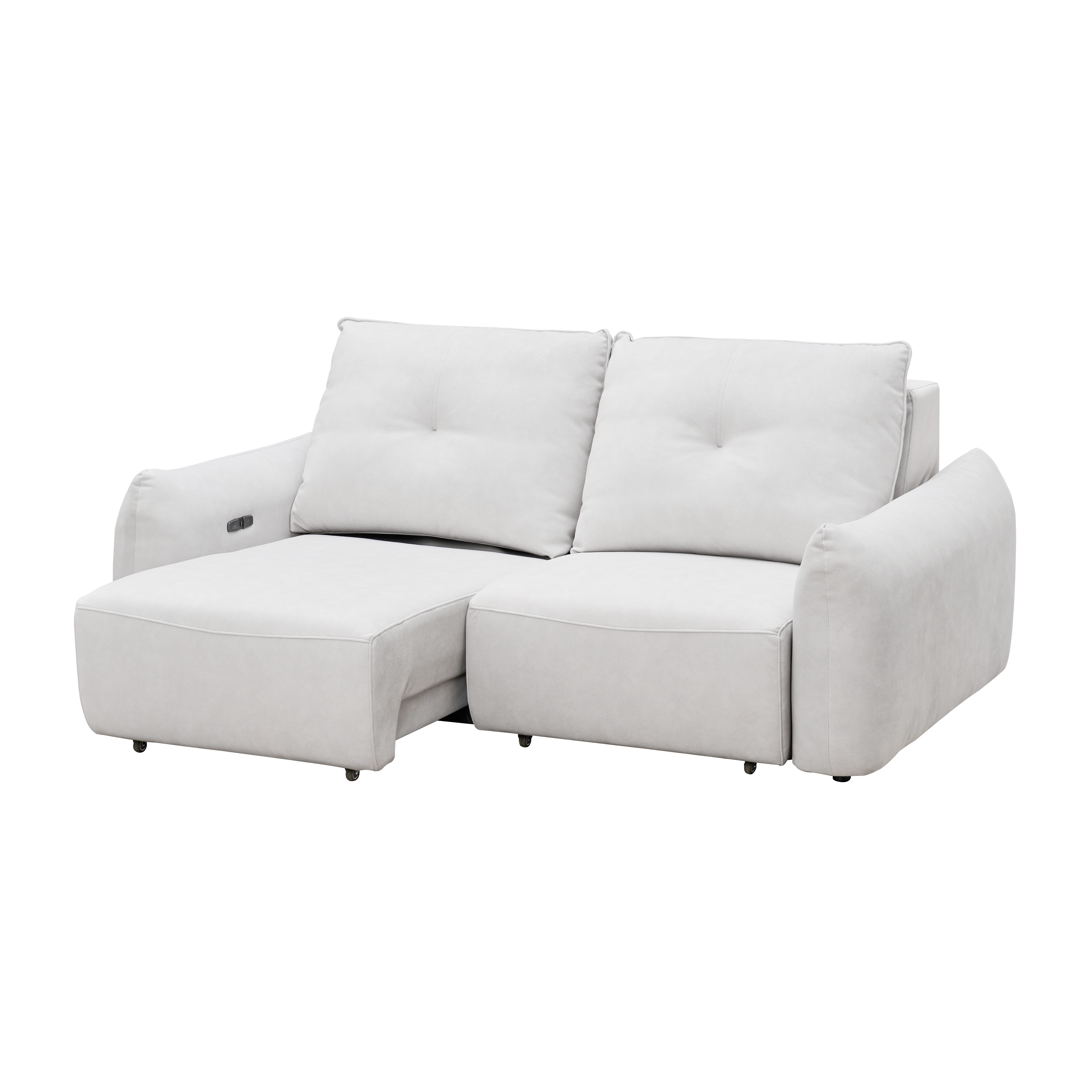 Cladon 3 Seater Power Sliding Extension Sofa - Pearl River (Scratch Resistant) - Zero Wall