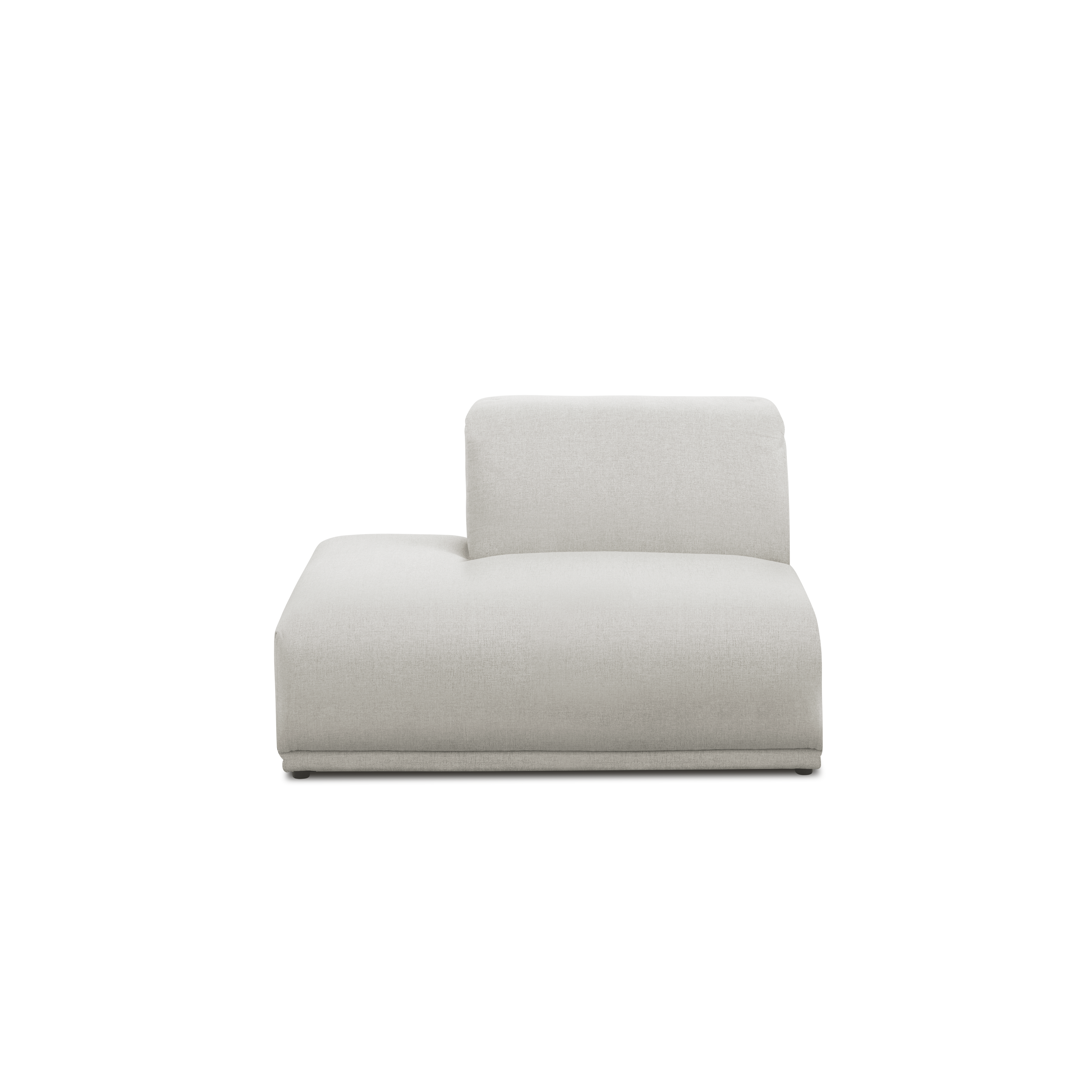 Milan Left Extended Unit - Ivory (Fabric)