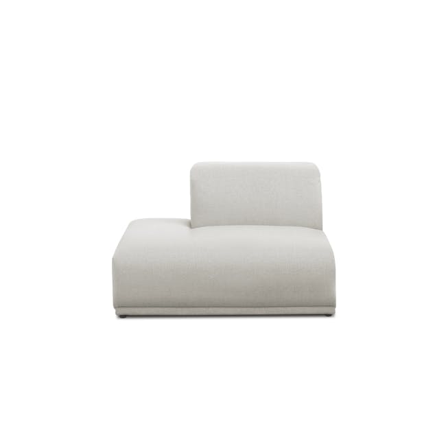 Milan Left Extended Unit - Ivory (Fabric) - 0