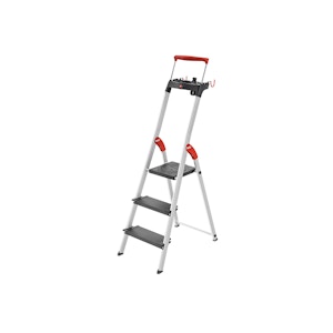 Hailo L100 Aluminium 3 Step Folding Ladder