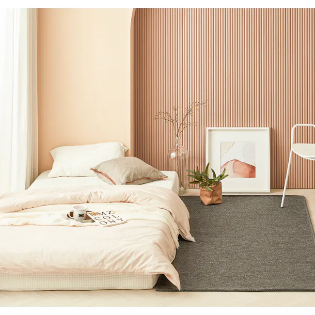 Lonzo Woven Rug (2 Sizes) - Dark Grey - 13