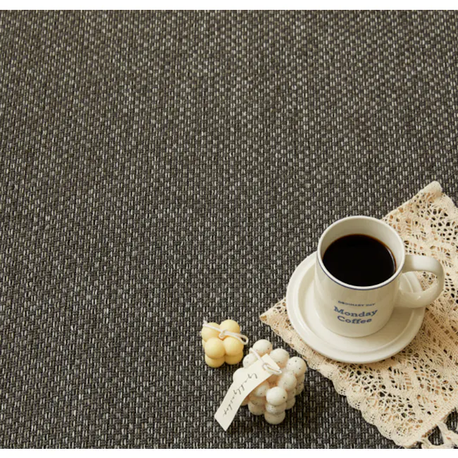 Lonzo Woven Rug (2 Sizes) - Dark Grey - 9