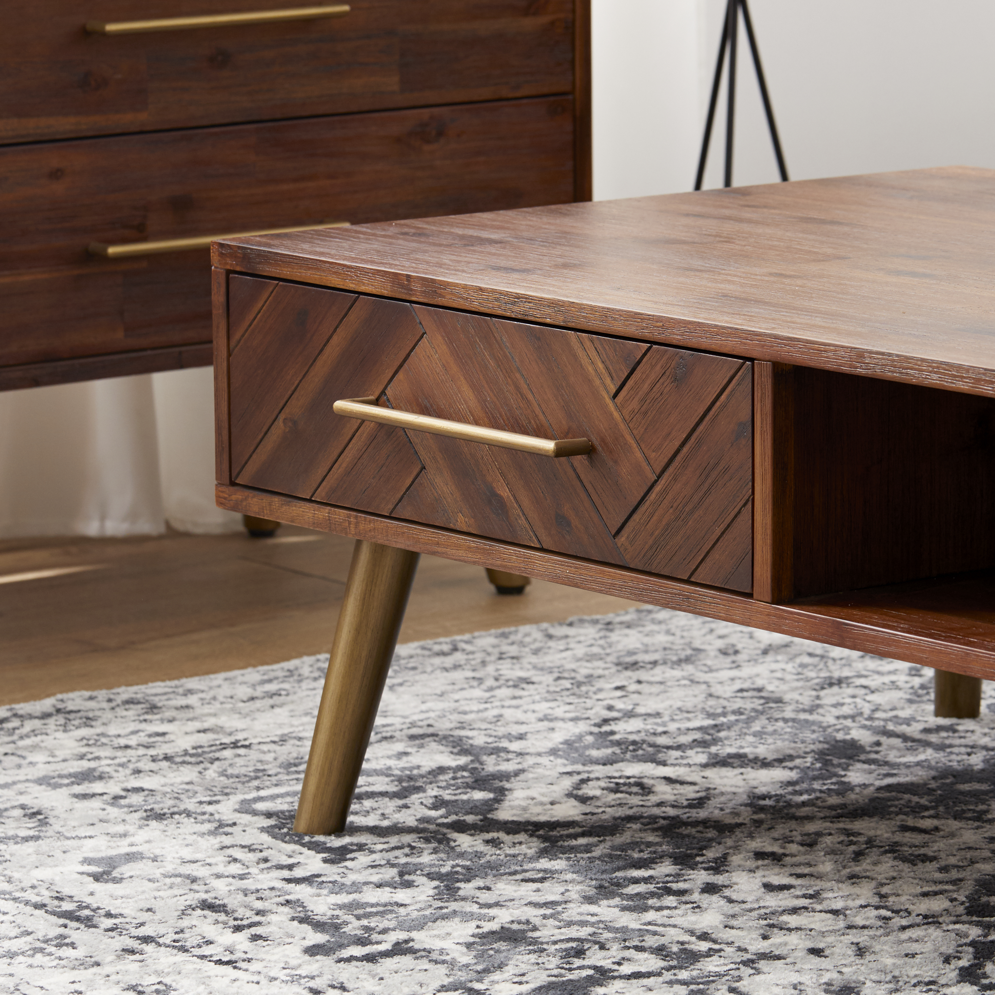 cocktail table with drawers