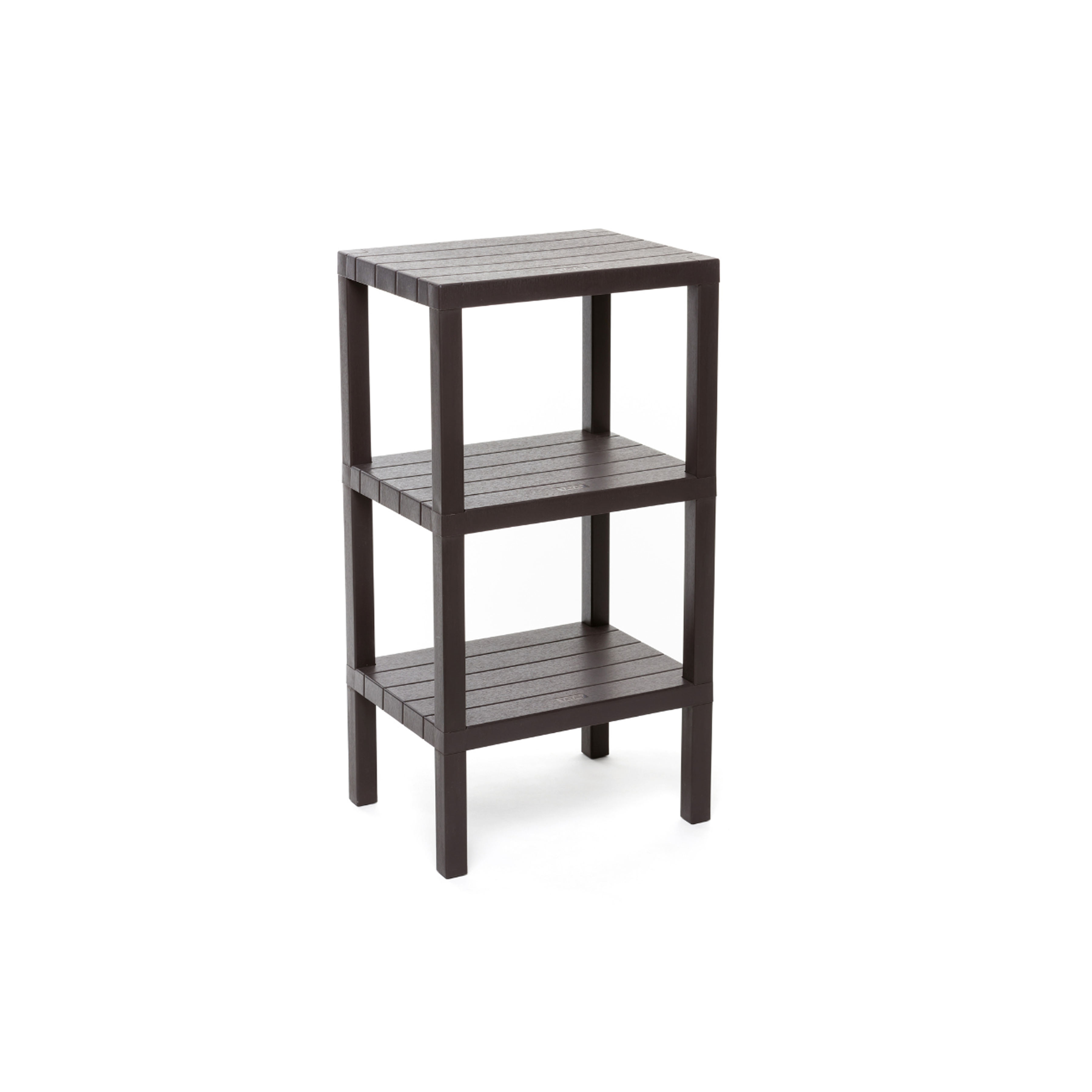 Tatay 3 Tier Rectangle Shelf - Brown