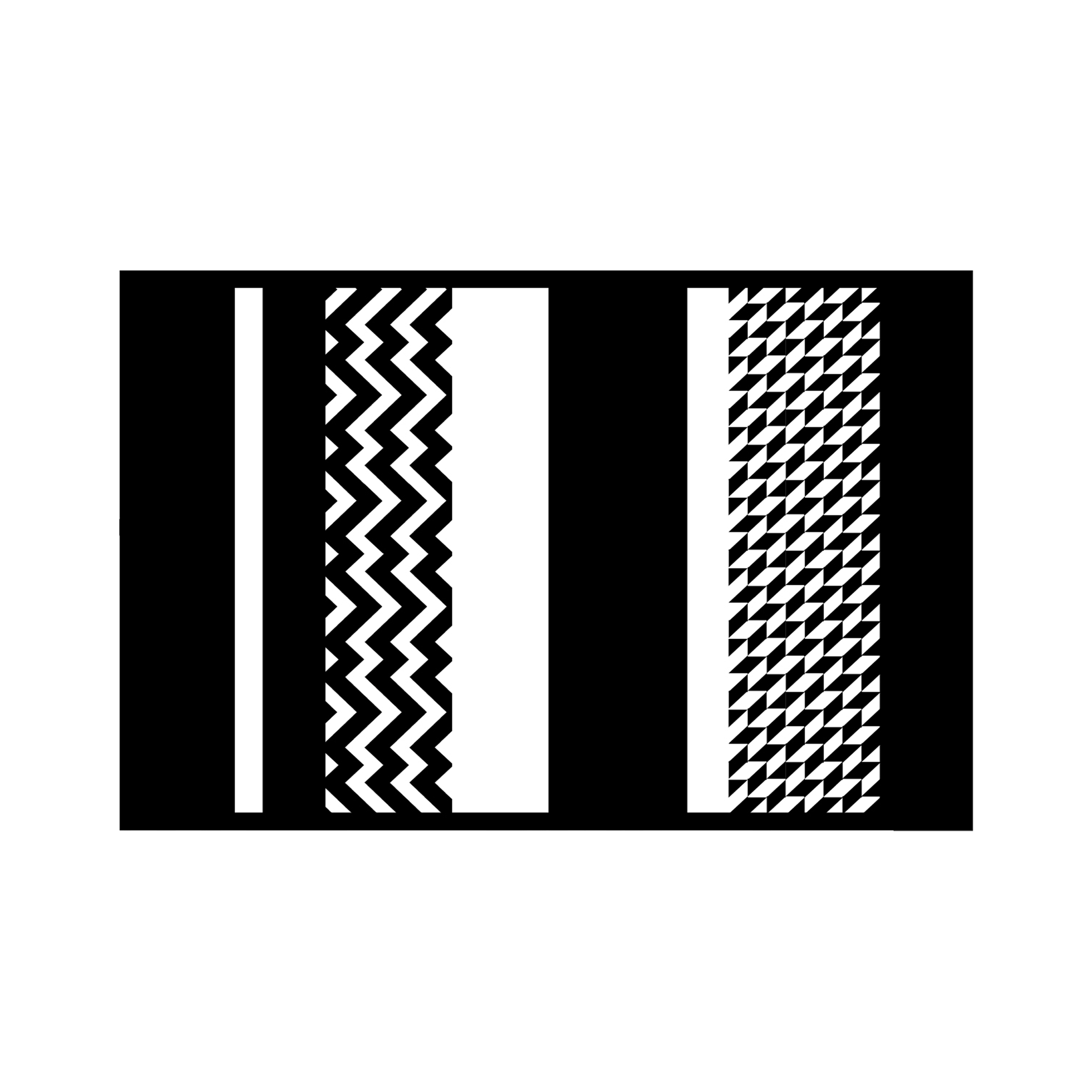 PDM Katve Reversible Mat - Black/White (3 Sizes)