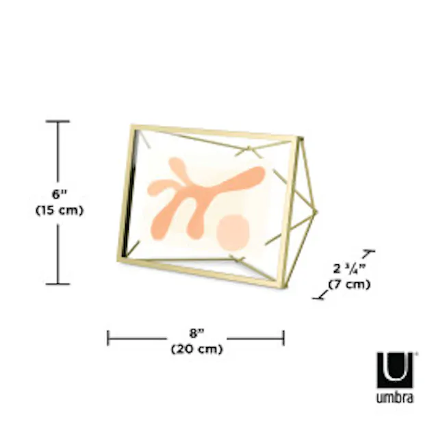 Prisma Photo Display 4 x 6 - Brass - 14