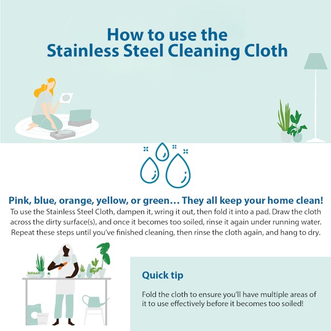 e-cloth Stainless Steel Eco Cleaning Cloth - 4