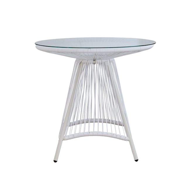 Laureen Outdoor Bistro Table 0.8m - White - 3