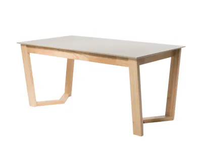 (As-is) Meera Extendable Dining Table 1.6m-2m - Natural, Taupe Grey - 1
