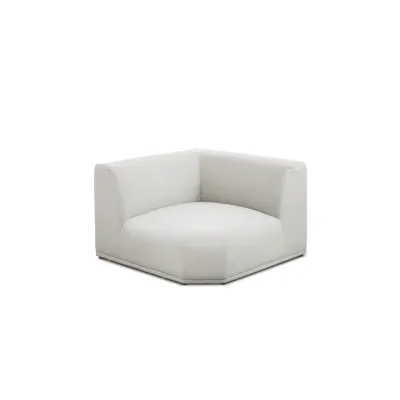(As-is) Milan Corner Unit - Ivory (Fabric)