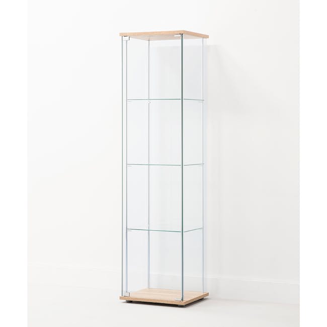 Haider Glass Cabinet 0.4m - Oak - 2