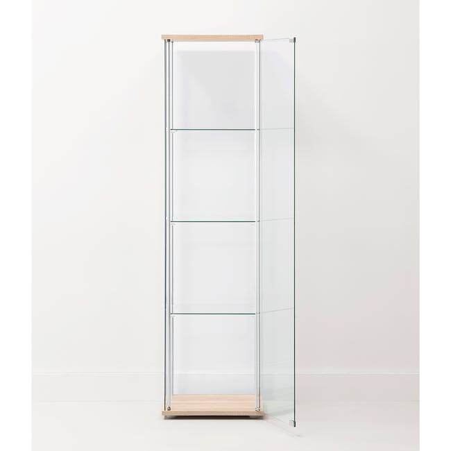 Haider Glass Cabinet 0.4m - Oak - 3