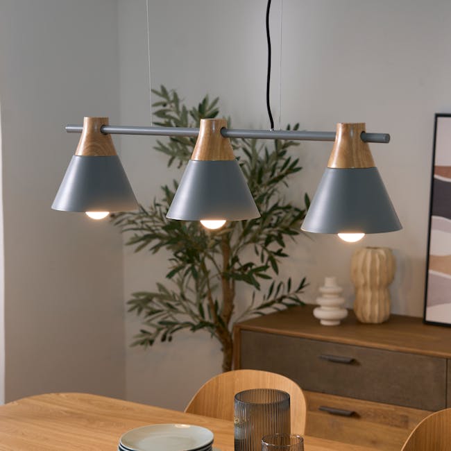 Thora Bar Pendant Lamp - Grey - 7