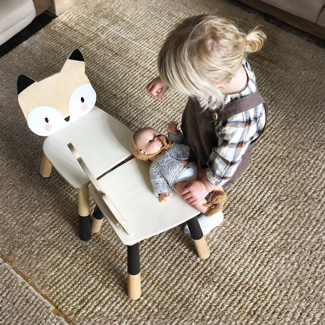 Tender Leaf Forest Chair - Fox - 3 - wooden baby walker, wooden furniture, wooden baby seat, wooden baby chair, wooden baby