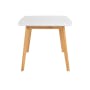Allison Dining Table 1.5m in Natural, White with Harold Bench 1m and 2 Harold Dining Chairs in Dolphin Grey - 3