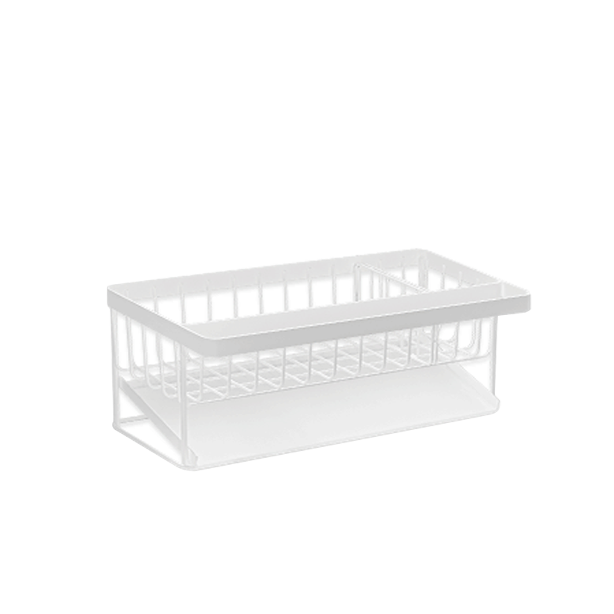 ESSENTIALS Sink Storage Sponge Rack Shelf with Hanger 30cm - White