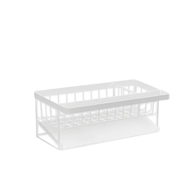 ESSENTIALS Sink Storage Sponge Rack Shelf with Hanger 30cm - White - 1