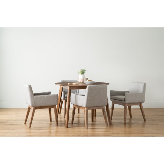 Werner Extendable Dining Table 1.1m-1.3m - Walnut - 21