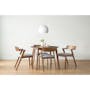 Werner Extendable Dining Table 1.1m-1.3m - Walnut - 30