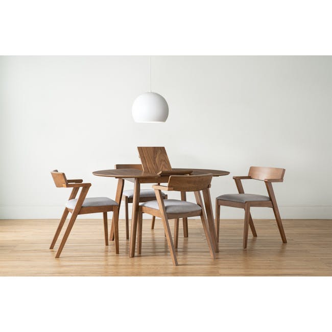 Werner Extendable Dining Table 1.1m-1.3m - Walnut - 4