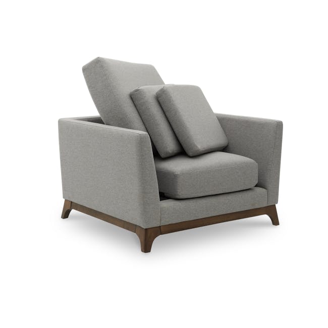 Elijah 3 Seater Sofa with Elijah Armchair - Dolphin Grey (Fabric) - 20