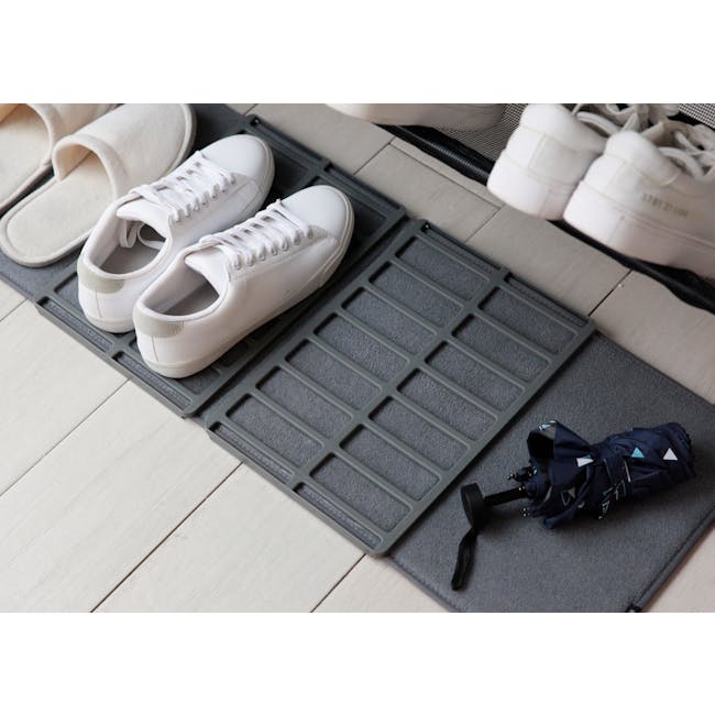 Shoe Dry Floor Mat - Charcoal - 6