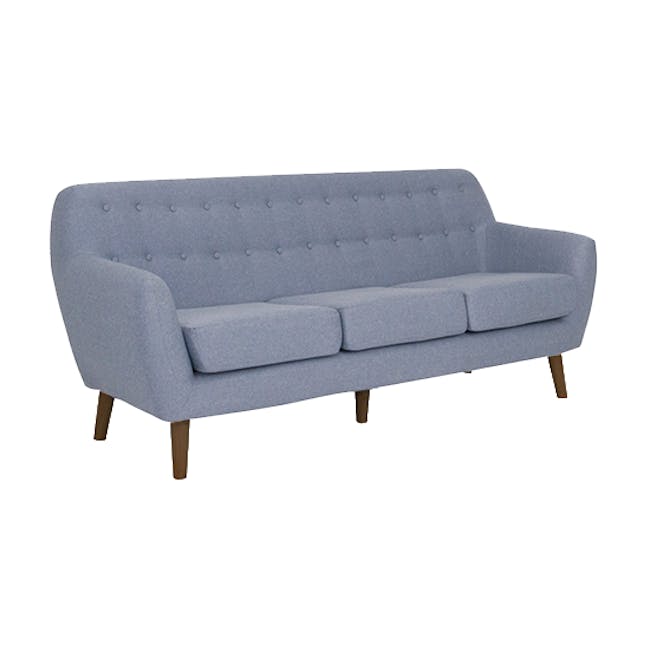 Emma 3 Seater Sofa with Emma Armchair - Dusk Blue - 2