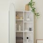 Chelsea Arched Mirror Cabinet with Side Shelf - White - 3