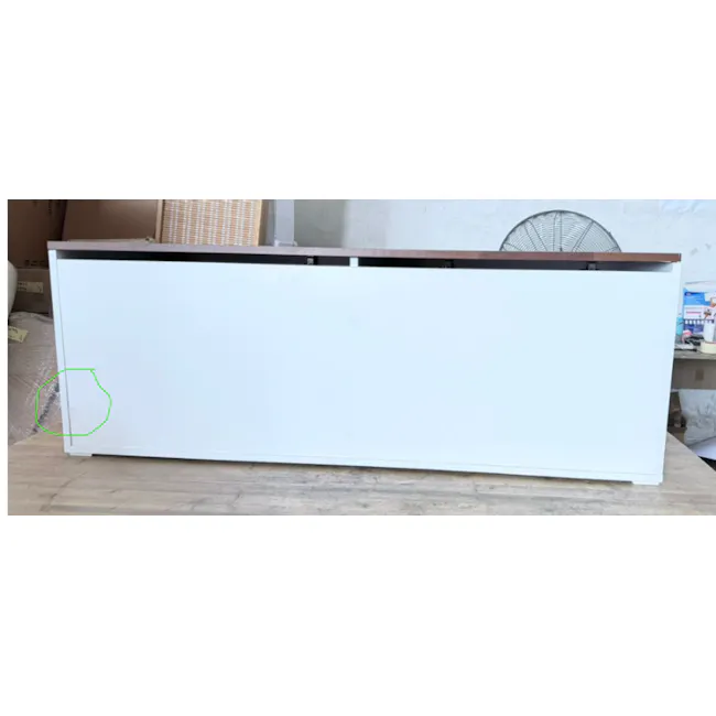(As-is) Benno Modular Storage Bench 1.2m - White Walnut - 1 - 2