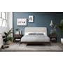 Addison Queen Platform Bed with 2 Addison Bedside Tables in Walnut - 1