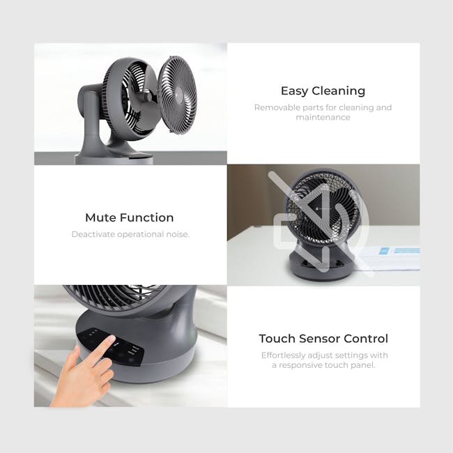 SOUNDTECH 8 inch DC Motor Storm Air Circulator Fan (ACF-4) - 12