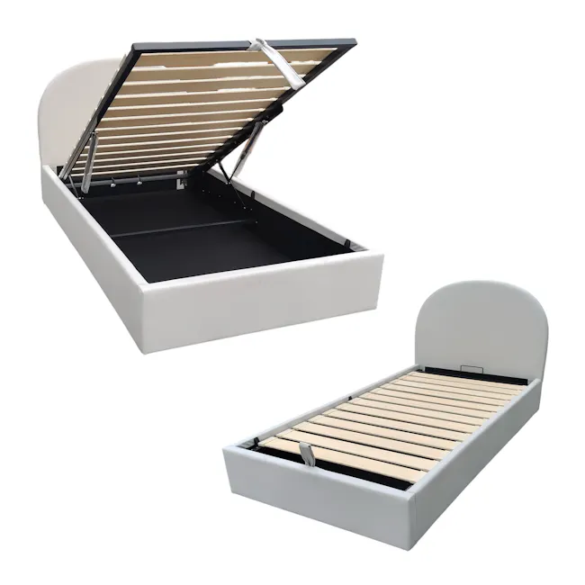Aspen Single Storage Bed - Light Grey (Pet Friendly) - 5