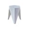 Dion Hexagon Stackable Stool - White