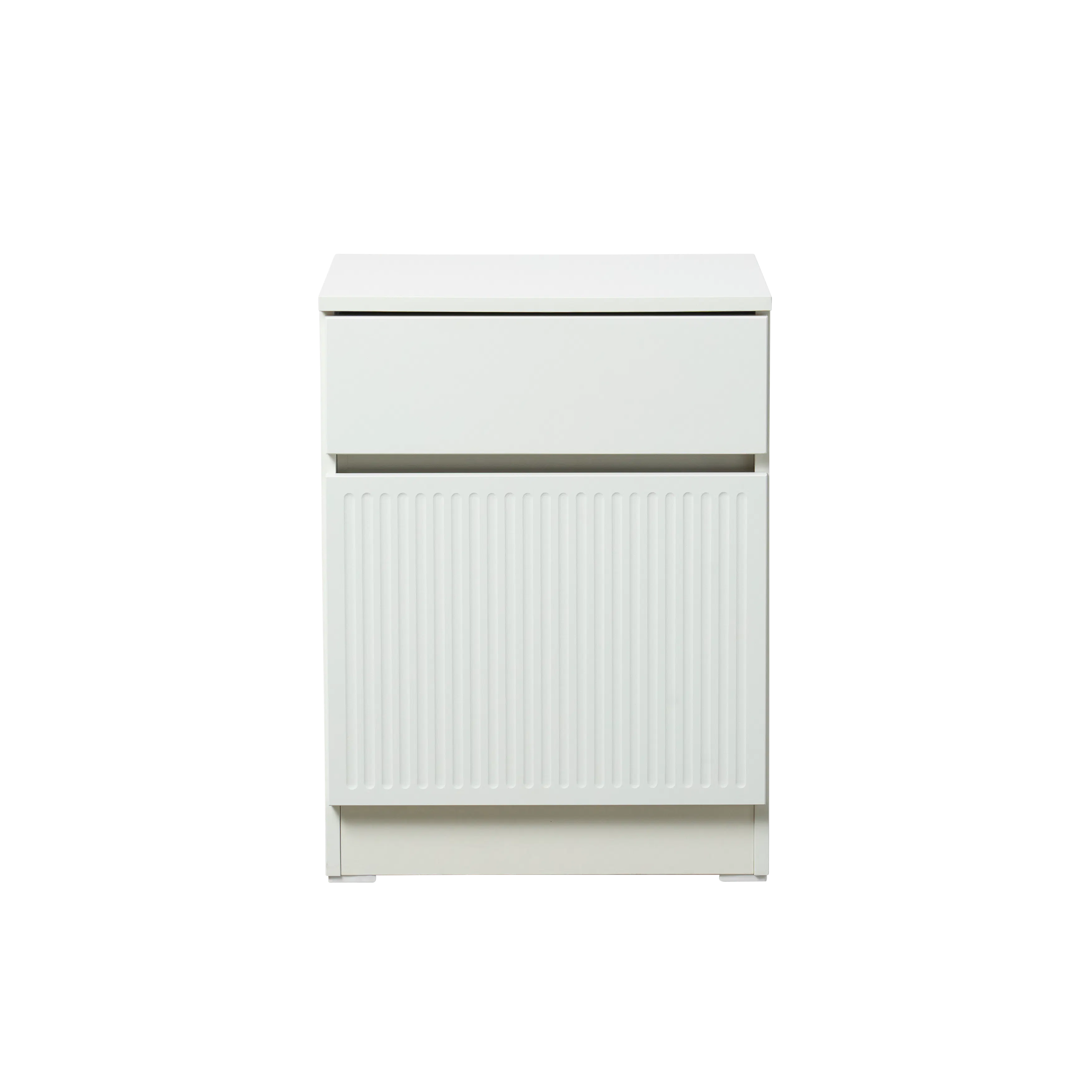 (As-is) Wynn Bedside Table - Cream White - 3