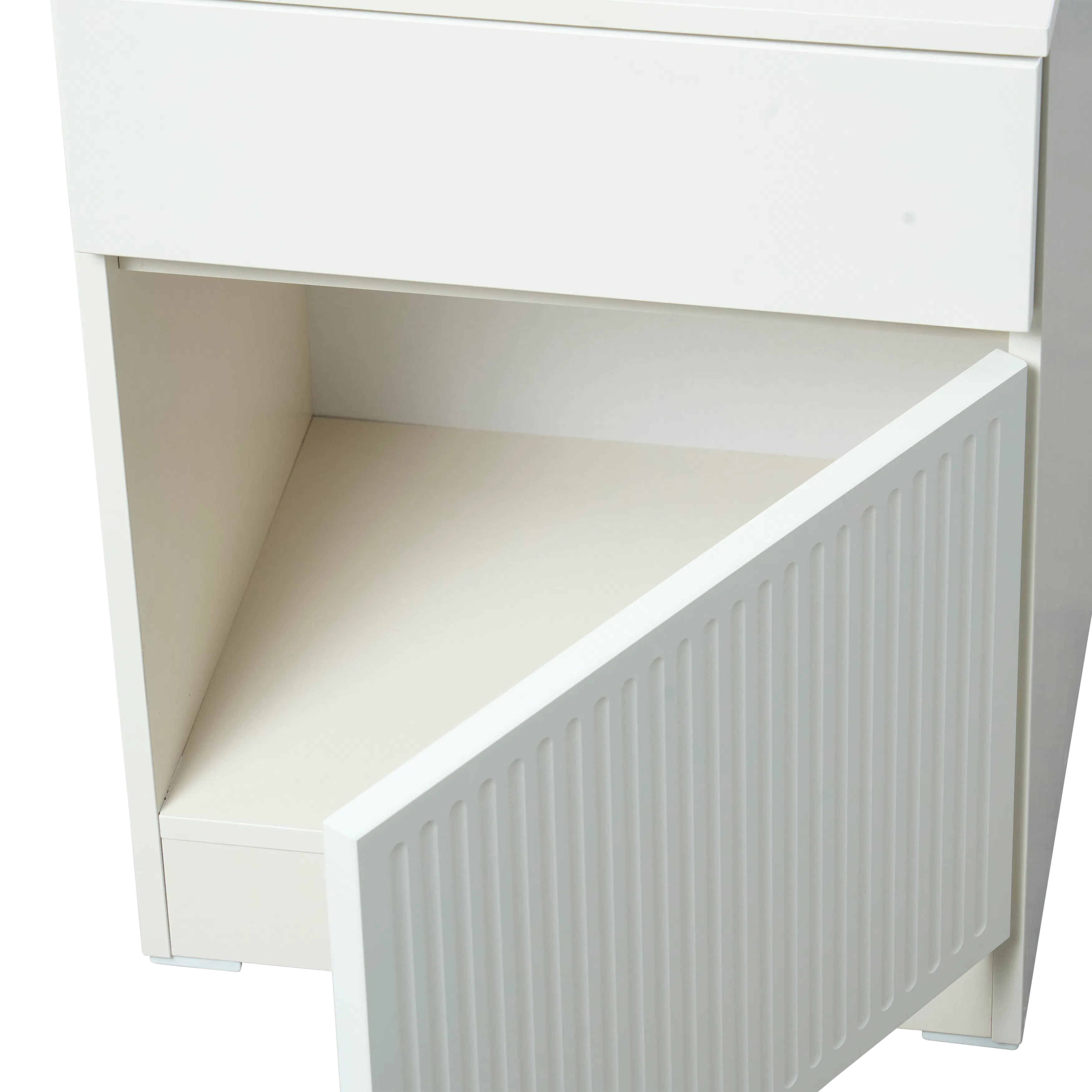 (As-is) Wynn Bedside Table - Cream White - 3 - 13
