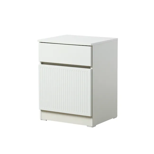 (As-is) Wynn Bedside Table - Cream White - 3 - 6