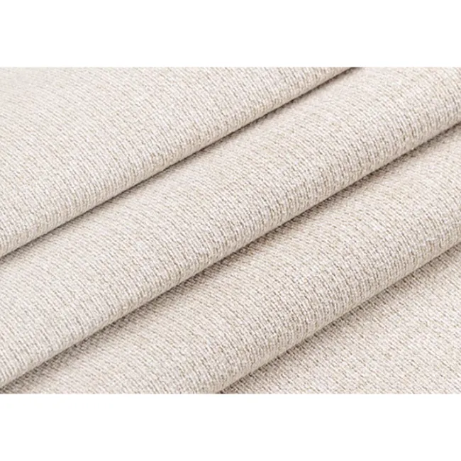 Niel Chair - Oak, Gravel White - 11 - Soft beige fabric, textured weave, elegant design, luxurious appearance, high-quality