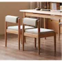 Niel Chair - Oak, Gravel White - 7